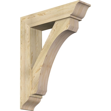 Legacy Traditional Rough Sawn Bracket W/ Offset Brace, Douglas Fir, 8W X 34D X 42H